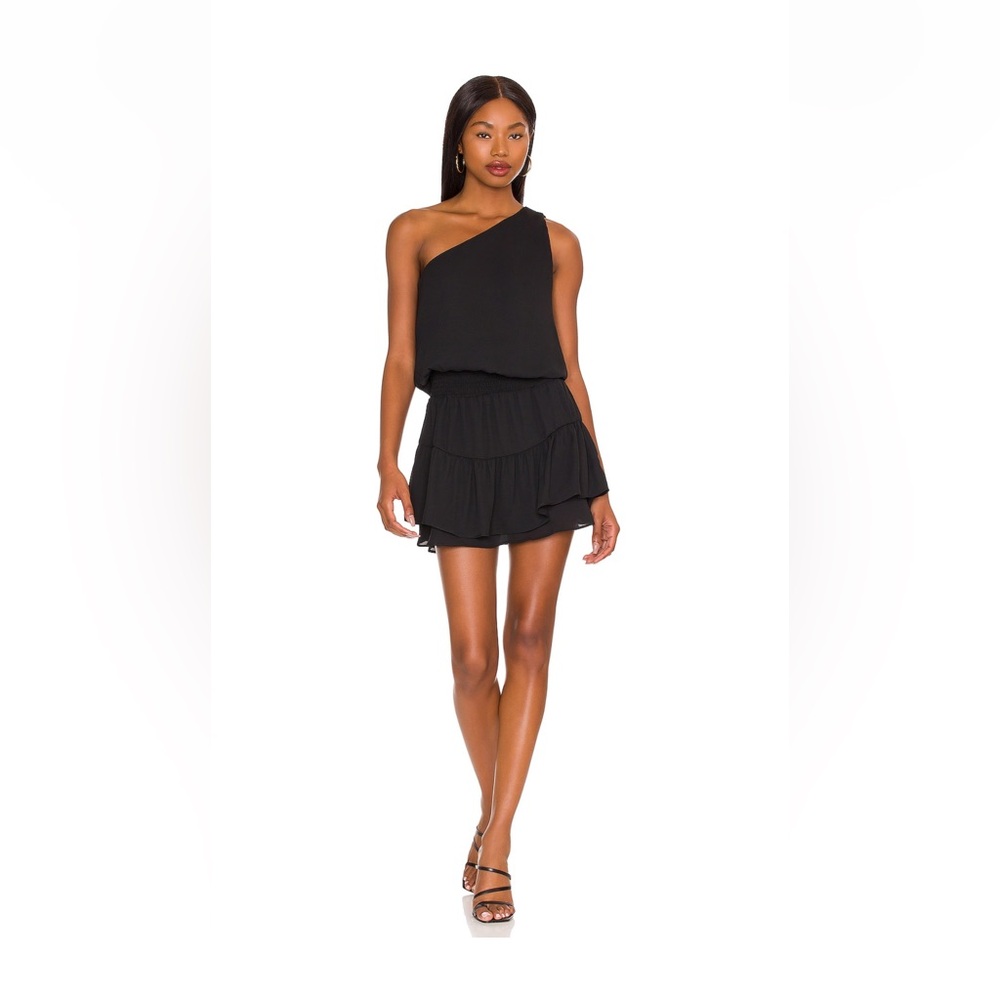 Krisa one shoulder ruffle dress